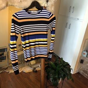 Zara ribbed knit striped Long sleeve
